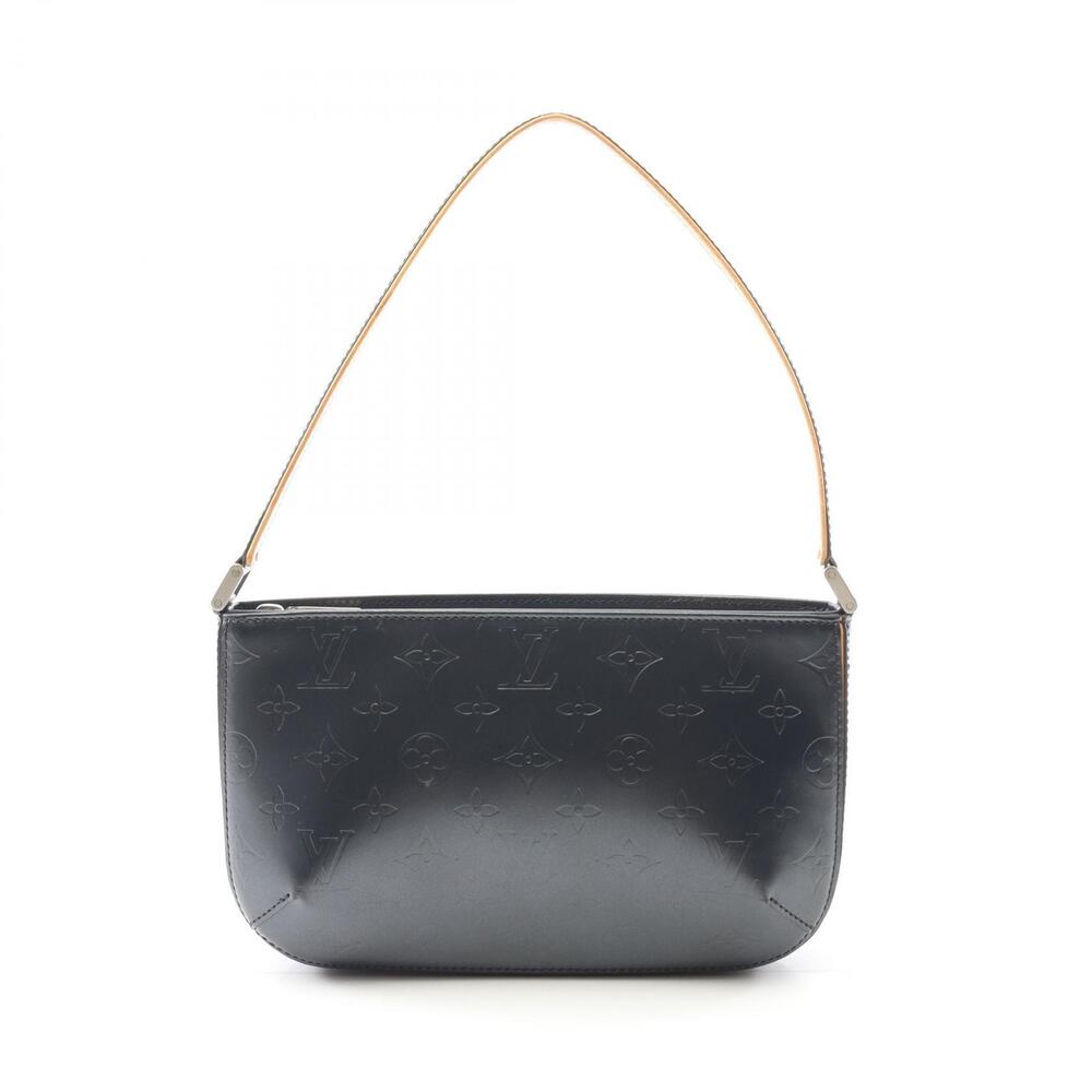 Louis Vuitton Fowler handbag Monogram Matte leather Navy Blue